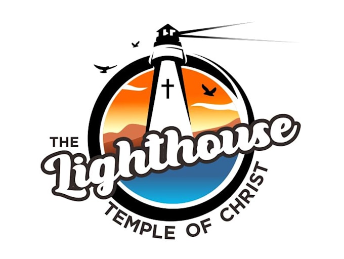 do modern high quality lighthouse logo