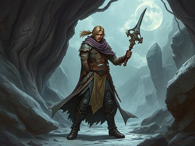 draw your dnd, sci fi, fantasy character or illustration