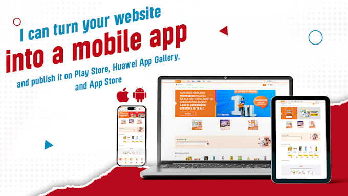 create webview mobile app for android and ios