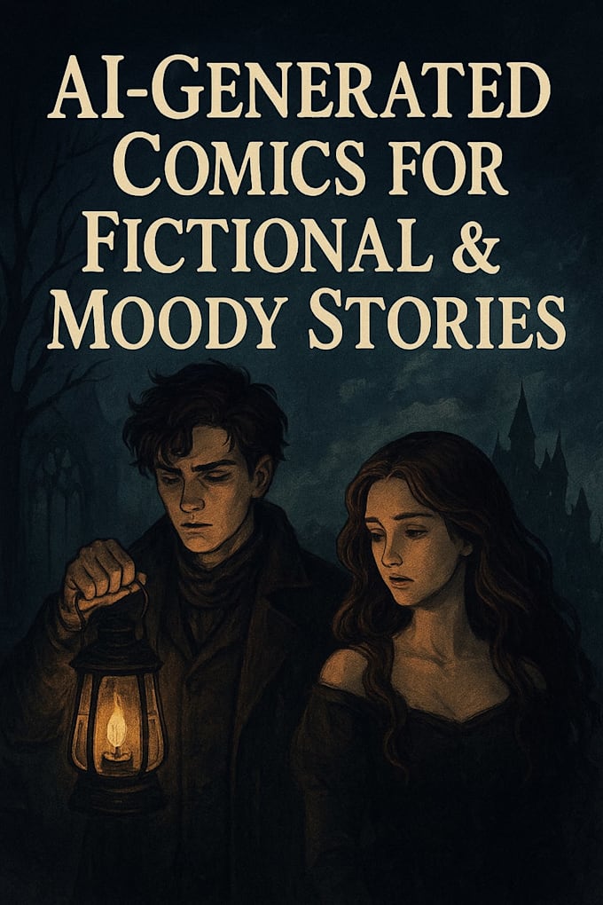 ai generated scenes for fictional, moody stories