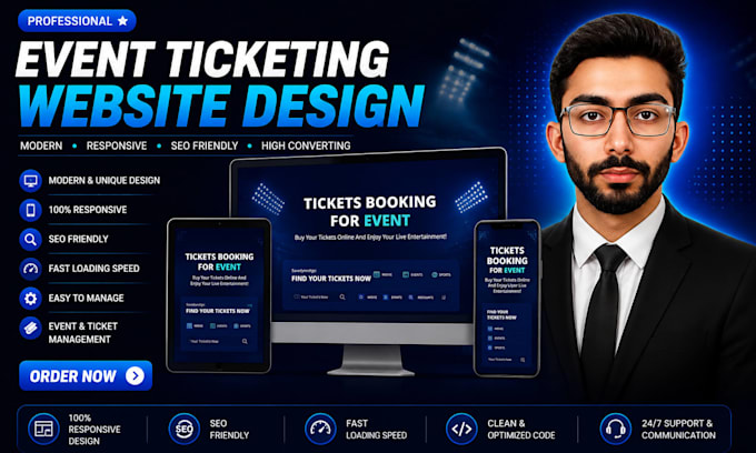 build a custom event ticket booking website for ticket sales