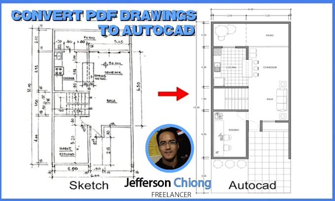 convert PDF drawings to autocad