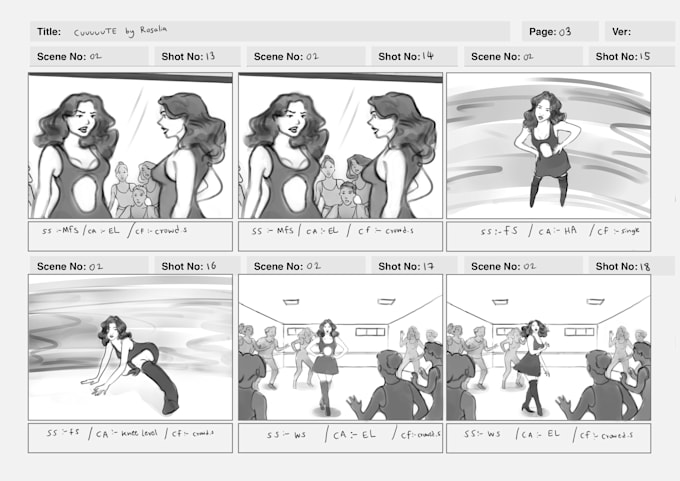 draw a premium storyboard