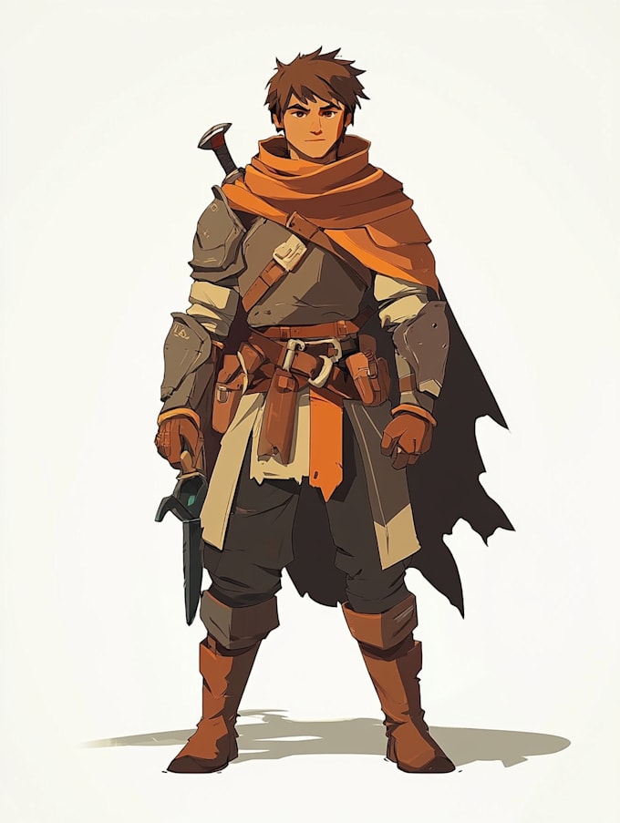 draw a 2d game character illustration