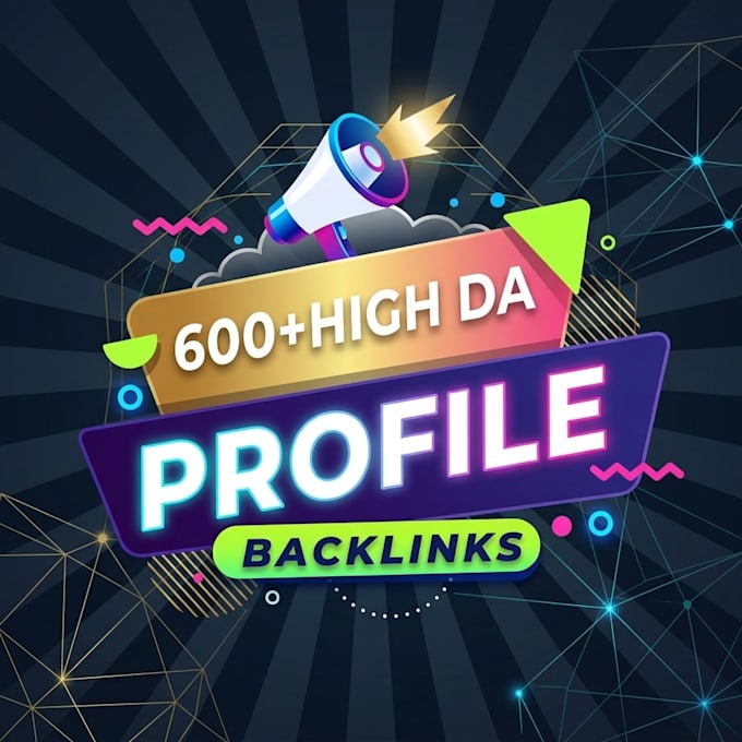create 600 profile backlinks for off page SEO link building