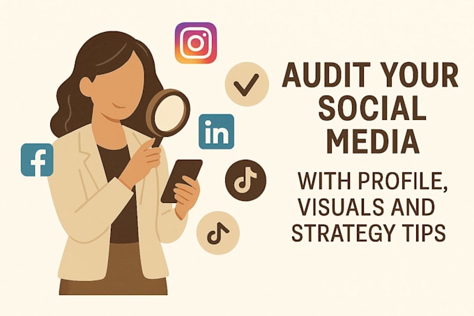audit your social media with profile, visuals and marketing tips