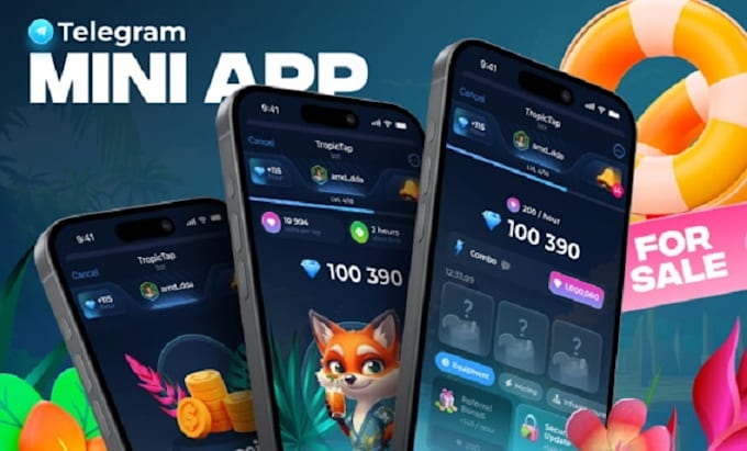 Develop telegram game app, crypto game app, telegram mini game ...