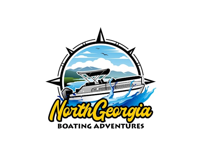 create graceful and fantastic boating logo design