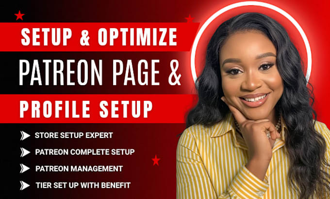 do complete patreon page setup and management