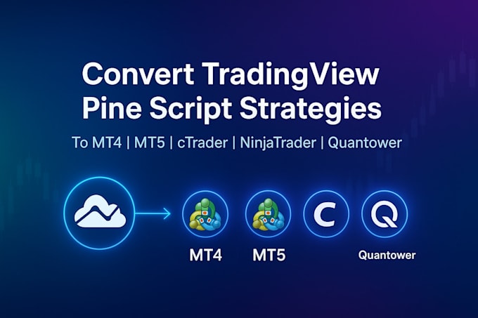 convert tradingview pine script strategy to mt5, ctrader, ninjatrader, quantower