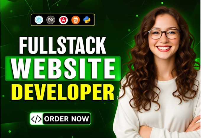do website development as a full stack web developer, front end and backend
