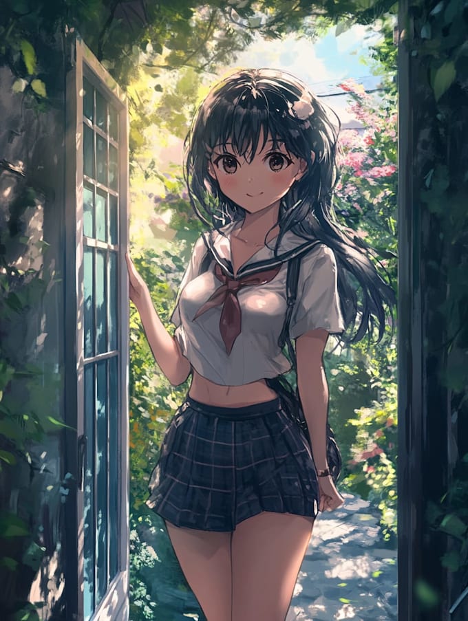 draw anime illustration, anime character