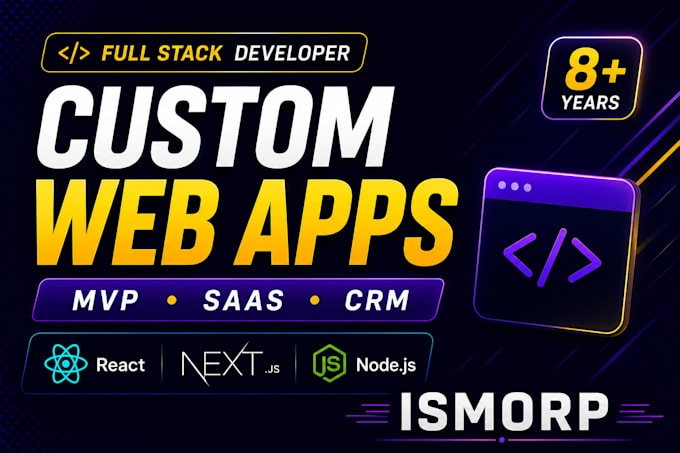 full stack web app development react js nextjs nodejs frontend backend developer