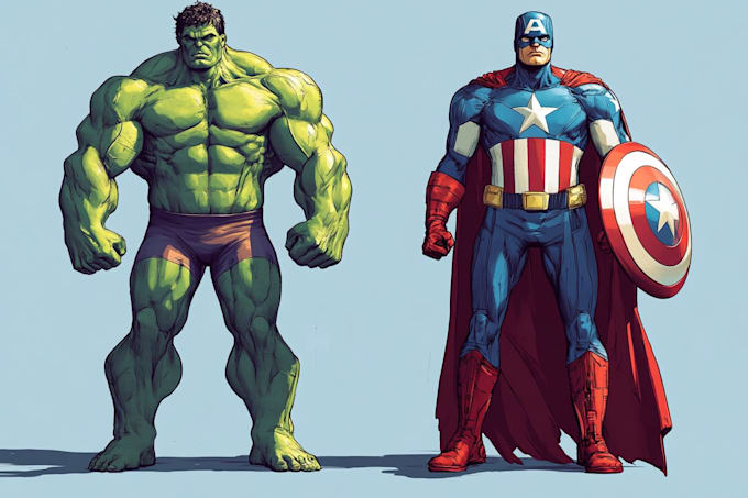 do superhero comic artwork and book