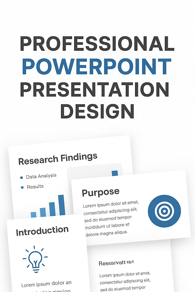 prepare powerpoint presentations with strong visuals