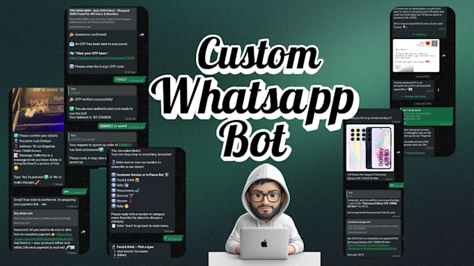 create a custom whatsapp bot according to your needs