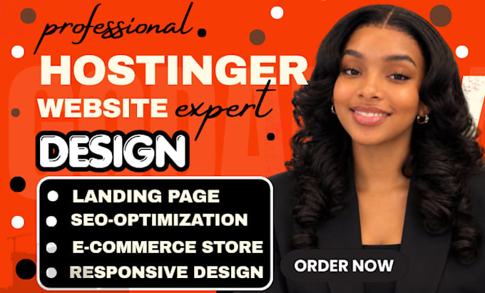 design or redesign your hostinger and wordpress website professionally