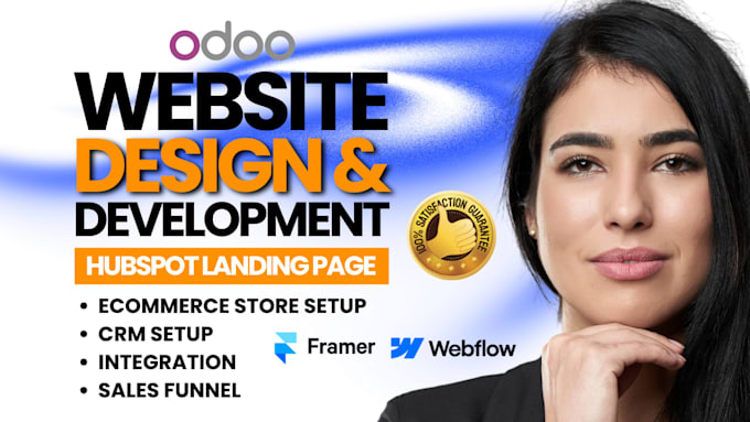 develop build odoo website design hubspot landing page 3d webflow design framer
