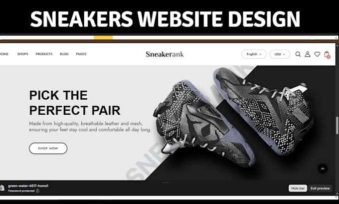 design sneakers shoe shopify store footwear air jordan canvas shopify website
