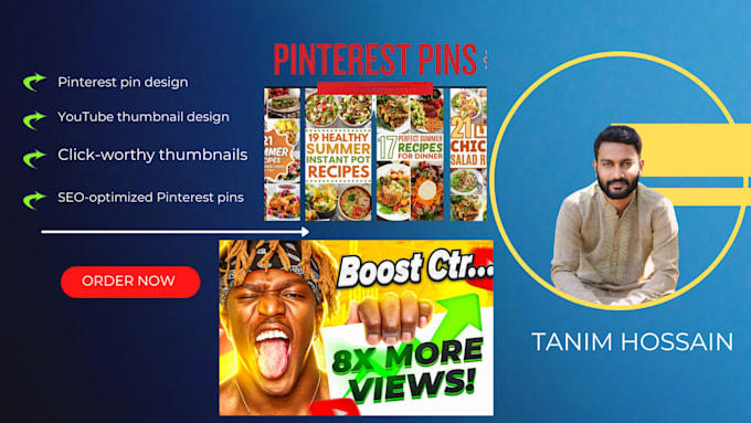 design clickbait custom thumbnail pinterest design post
