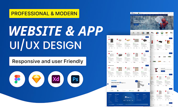 do figma design, figma website design, website and mobile ui ux