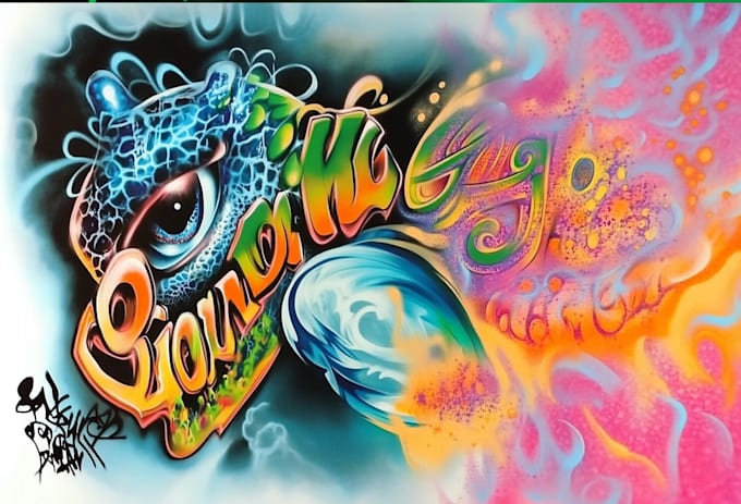 do abstract art, graffiti, illustration, and expressionism