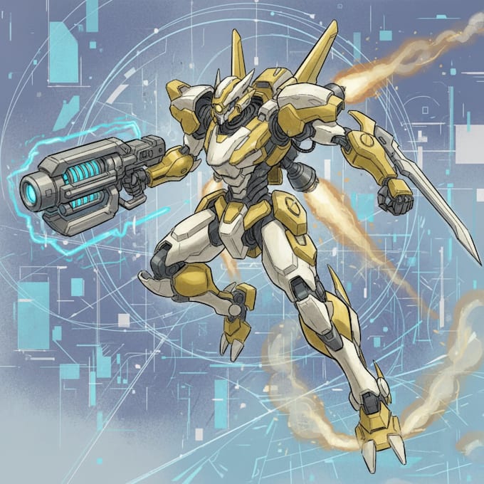 design robots and futuristic mecha concept art