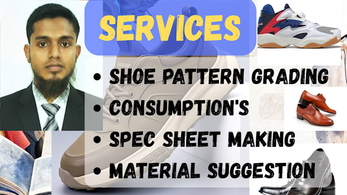 do professional shoe pattern grading and material consumption