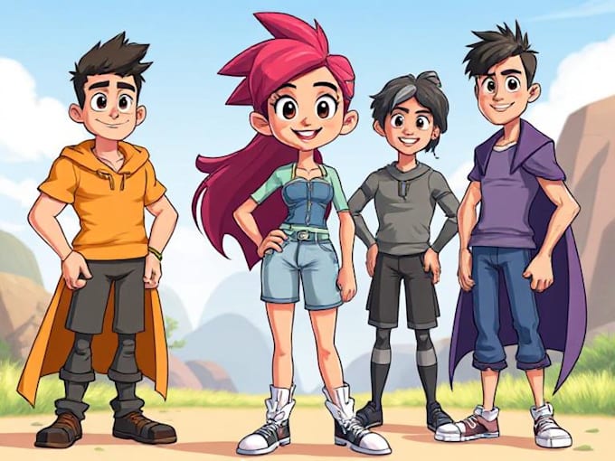 create any cartoon character