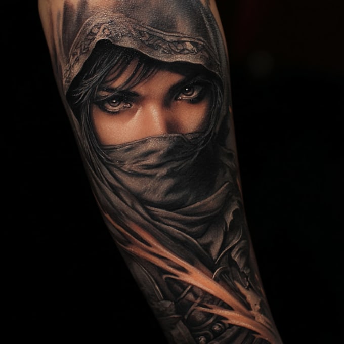 draw fantasy and illustrative tattoo art