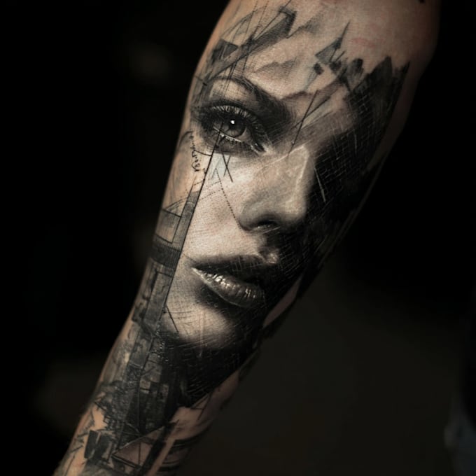 design creative neo traditional tattoo artwork