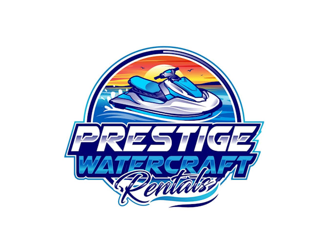 create exclusive and marvelous jet ski logo design