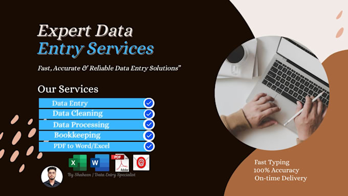 do tally and data entry processing and bookkeeping expert