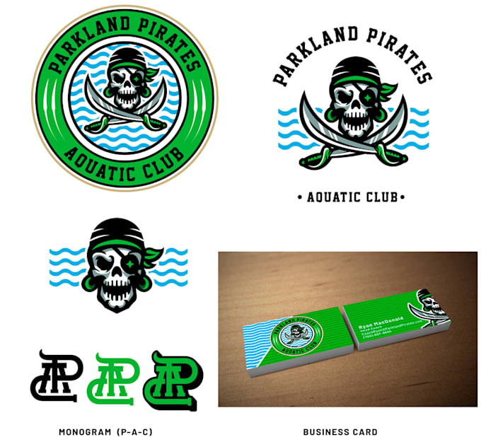 do modern high quality custom pirates logo design