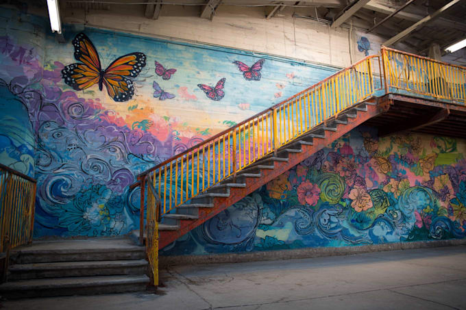 do illustration expressionism art, graffity, abstract wall