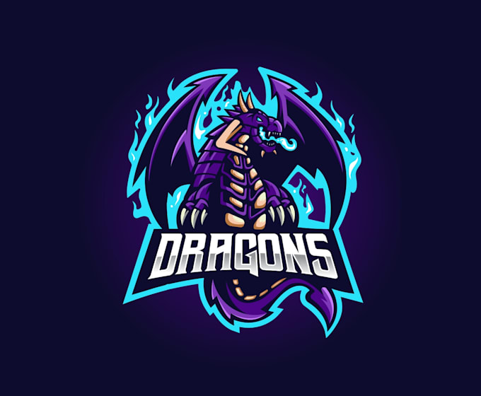 create graceful and fantastic dragon logo design
