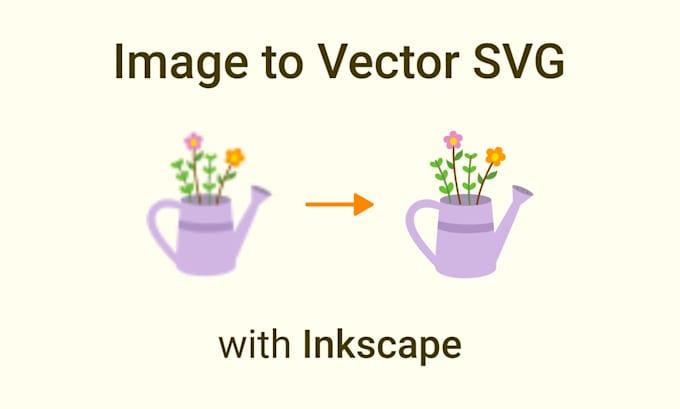 convert your image to vector svg with inkscape