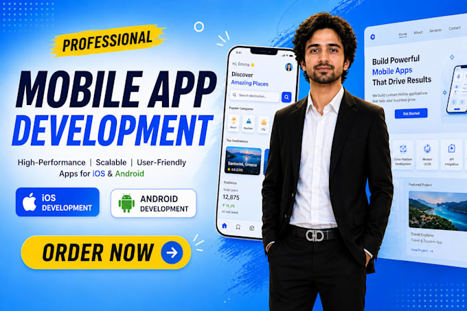 do mobile app development, ios and android app development as flutter developer