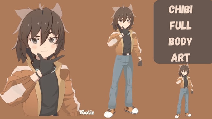 Draw cute full body anime chibi characters by Depahlads | Fiverr