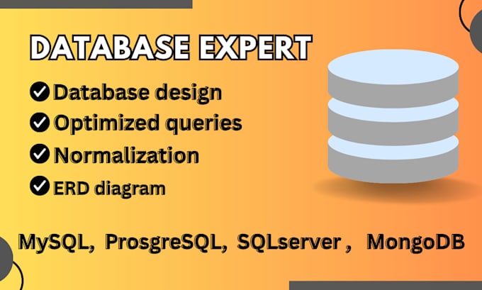 design database , queries in mysql, prosgresql , mongodb