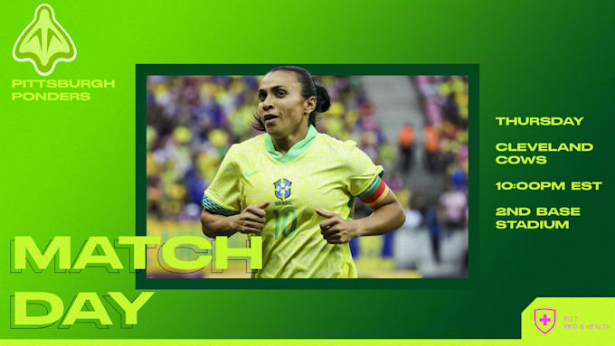 create a match day and or gameday poster