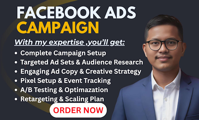 setup and manage facebook ads campaign with pixel, targeting and remarketing