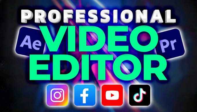 do video editing for youtube, tiktok, instagram, and more, expert video editor