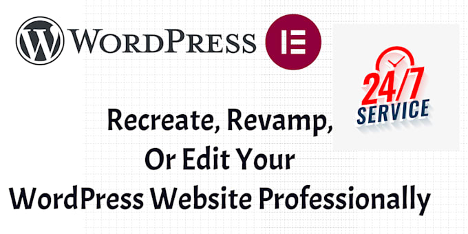 recreate, revamp, or edit your wordpress website professionally