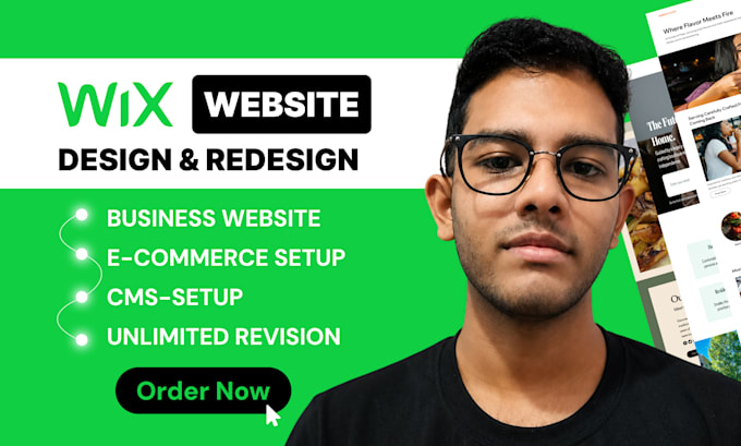 design, redesign professional wix website, wix studio, landing page with SEO