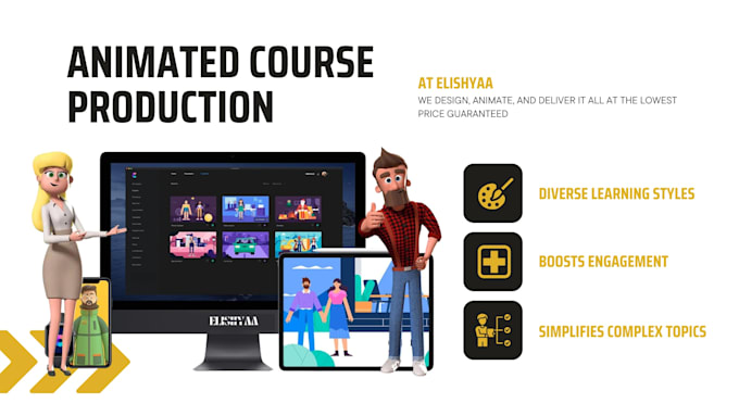 create engaging animated elearning courses with 2d, doodle, and text animation