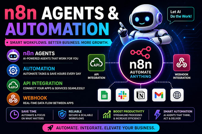 build n8n ai agents ,automation workflows custom ai agents n8n workflows
