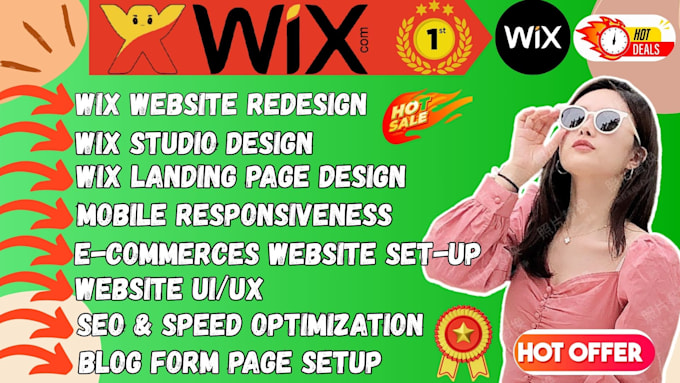 design and redesig a modern, professional wix website for your business or brand