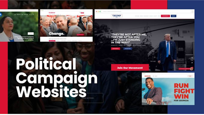 design an election campaign landing page wordpress