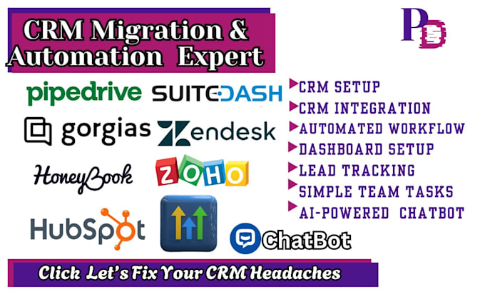 setup gorgias hubspot zendesk zoho suitedash honeybook pipedrive shopify crm
